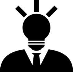 Creative Man With Lightbulb Head Vinyl Svg File, Free Vectors File
